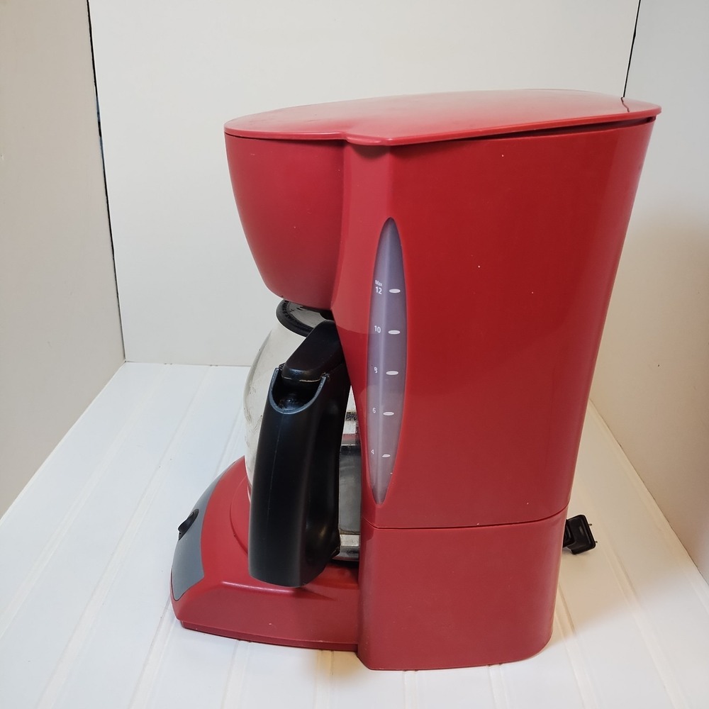 Mr. Coffee Red 12 Cup Coffee Maker CG16 Basic Tested And Working - Picture 7 of 16